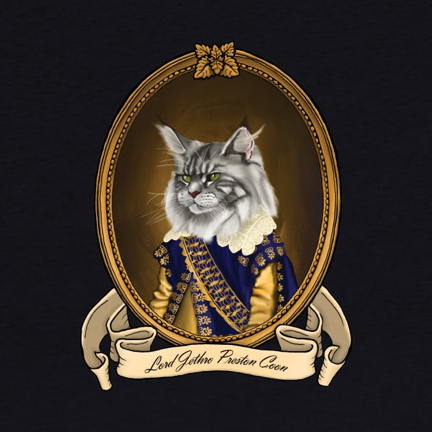 Renaissance Cat - Lord Jethro Preston Coon by JMSArt